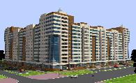 Проект жилого комплекса  "Кахарман" по ул.Б.Момышулы в Астана